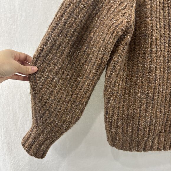 Lucky Brand Brown Oversized Chunky Knit Shaker Cardigan Womens Size XL Fall - Picture 7 of 10